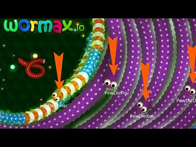 Wormax.io © Noob Try to be Pro Hack World Never Record | Wormax Funny effect moments play 