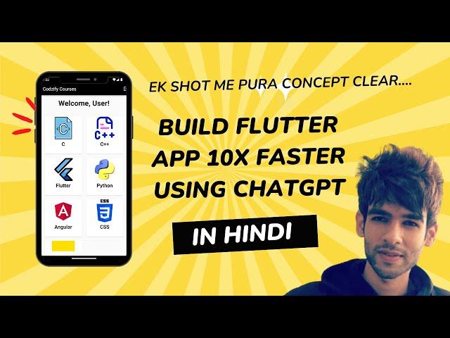 Build your First Flutter App using ChatGpt 10X times faster | Flutter Tutorial | Codzify