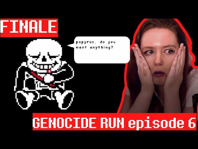 Sans Fight & Ending | First Playthrough Undertale Genocide Run | Episode 6 (FINALE)