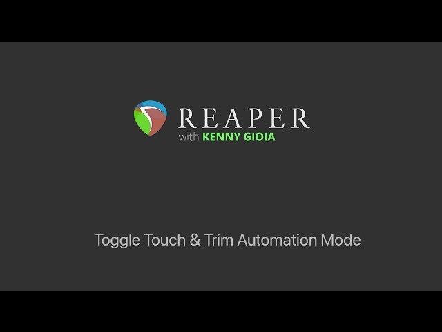 Toggle Touch & Trim Automation Mode in REAPER