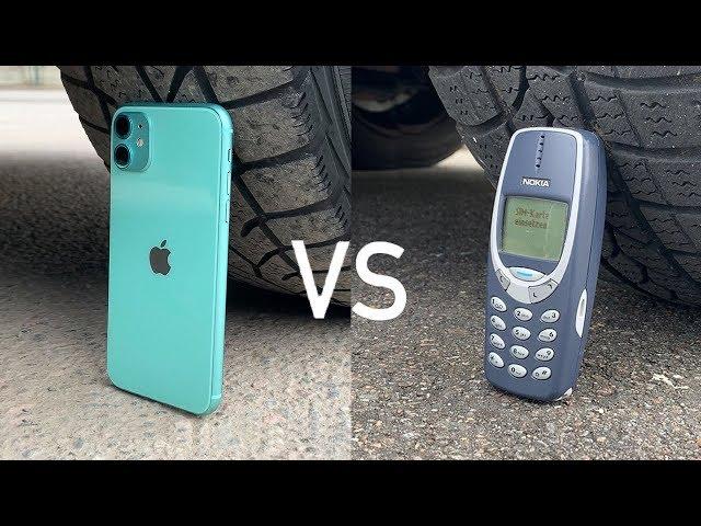 iPhone 11 vs Nokia 3310 vs CAR