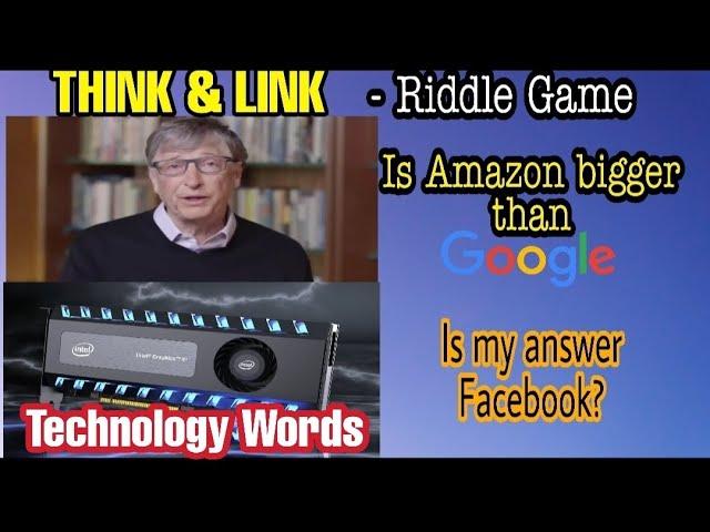 Think & Link- Technology Words- A Riddle Game #picturequiz  #technology #socialmedia