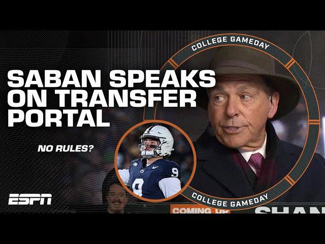 'We have NO RULES!' - Nick Saban on the problems with the transfer portal | College GameDay