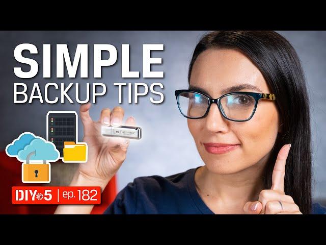 PC Tips - Simple Data Backup – DIY in 5 Ep 182