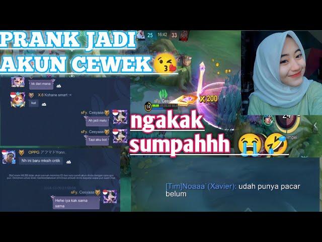 #spesial 1k sub aku ngeprank publik dengan ganti akun sendriri jadi akun cewek , asli ngakak abies