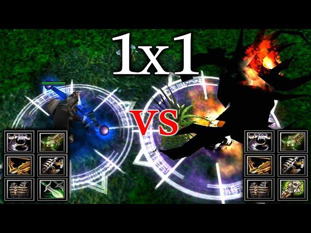 Drow Ranger Traxex vs Nevermore Shadow Fiend  | 25 Level Full items | WHO WILL BEAT?