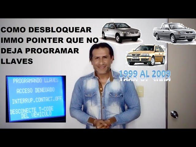 COMO DESBLOQUEAR O DESINMOBILIZAR VOLKSWAGEN POINTER PROGRAMANDO LLAVES ACCESO DENEGADO T300 TP08