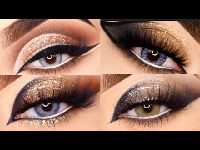 How to do glitter eyemakeup| glitter eyemakeup tutorial | Eyeshadow for beginners | soft eyemakeup