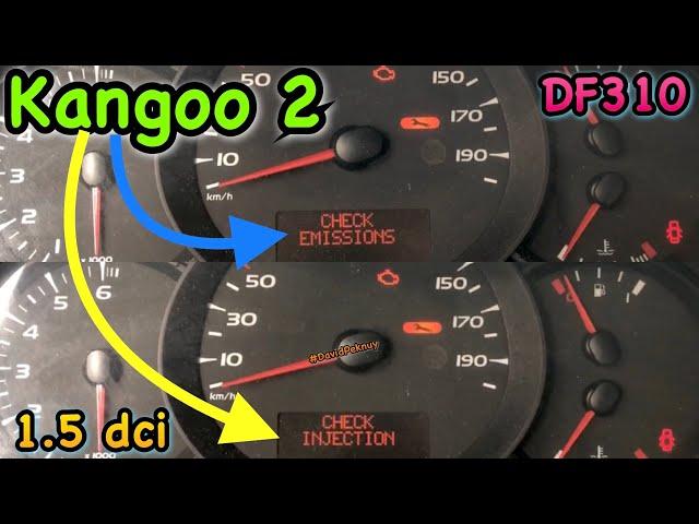 Рено Кенго 2 SHECK EMISSIONS, SHECK INJECTION Kangoo 2. Kangoo 3. Citan. 1.5 dci K9K DF310 fault