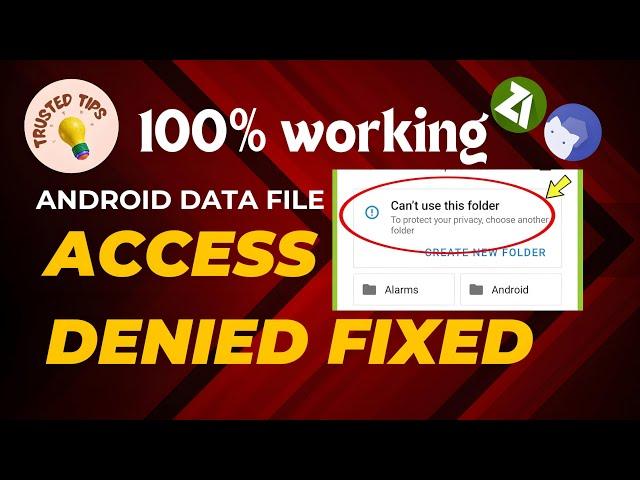 How to fix android data file access denied problems 2024 | Android 13-14
