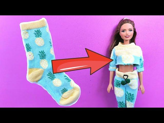 How to Make CLOTHES for BARBIE Doll | Barbie Clothes Ideas