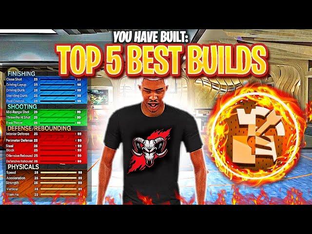 TOP 5 BEST BUILDS ON NBA 2K23 CURRENT GEN! THE MOST OVERPOWERED BUILDS ON NBA 2K23!