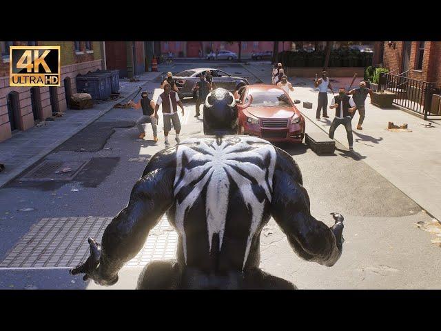 Venom Free Roam Gameplay (4K60FPS) - Marvel’s Spider-Man 2 PS5