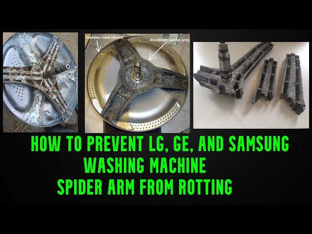 washing machine spider arm corrosion fix