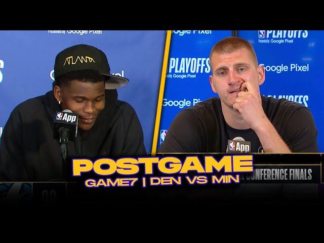 Nuggets/Timberwolves Postgame, Jokic, Edwards, Murray, Towns, Coaches Reactions | 2024 WCSF, GM7