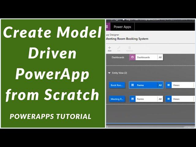 How to Create a Model Driven App in PowerApps - (Meeting Room Booking System)