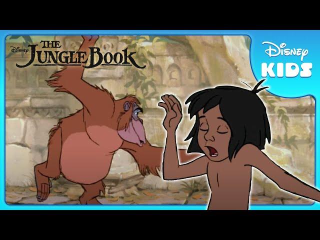   Mowgli and King Louie Dance! | Jungle Book | Disney Kids