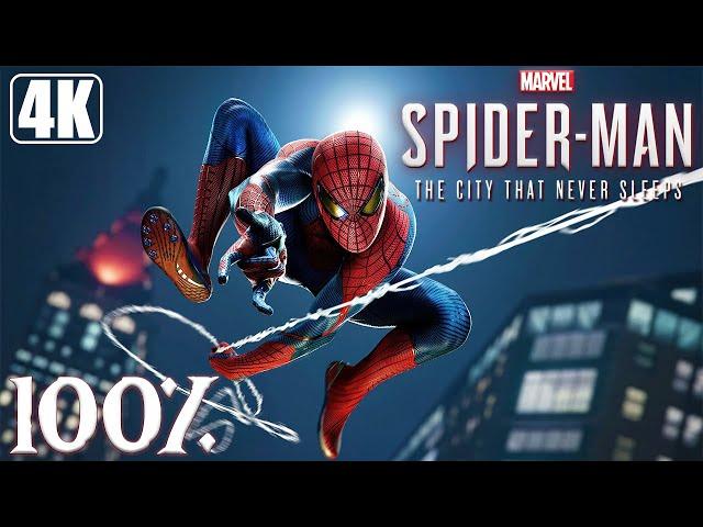 Marvel's Spider-Man The City That Never Sleeps DLC - Full Game 100% Longplay Walkthrough - 4K 60FPS