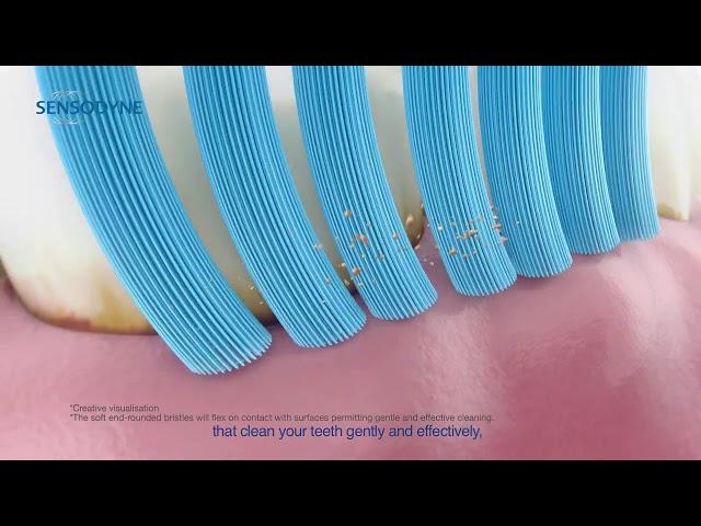 Sensodyne  toothbrush – For effective and gentle care (English, 20 sec)