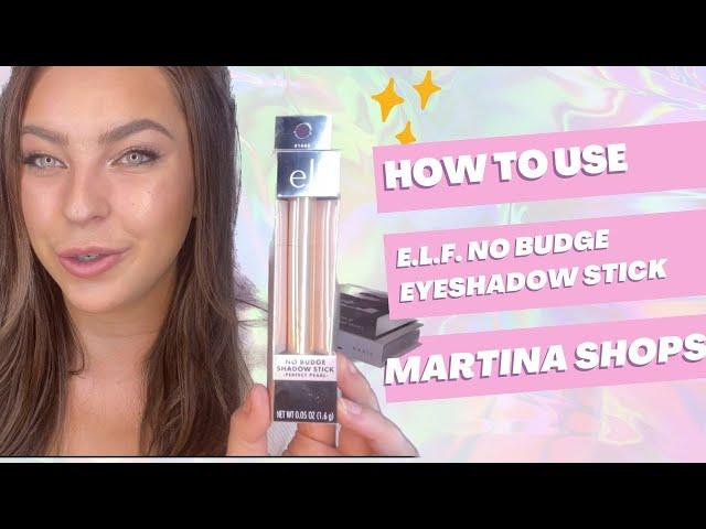 Hoe to use e.l.f. No Budge Shadow Stick