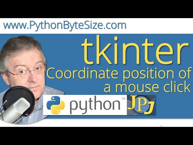 Python: Accessing the coordinate position of a mouse click