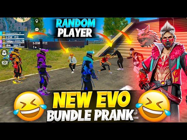 New Legendary Evo Bundle Prank with Random Players  New Emote & New Animation Garena Free Fire