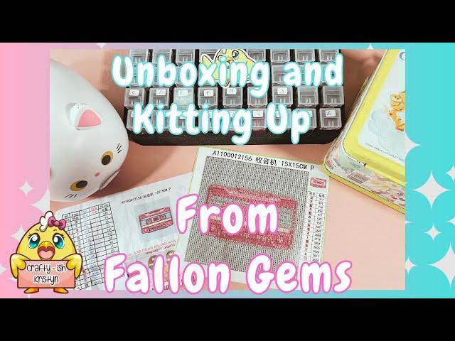 Diamond Painting Unboxing & Kit Up from Fallon Gems * a new to me company