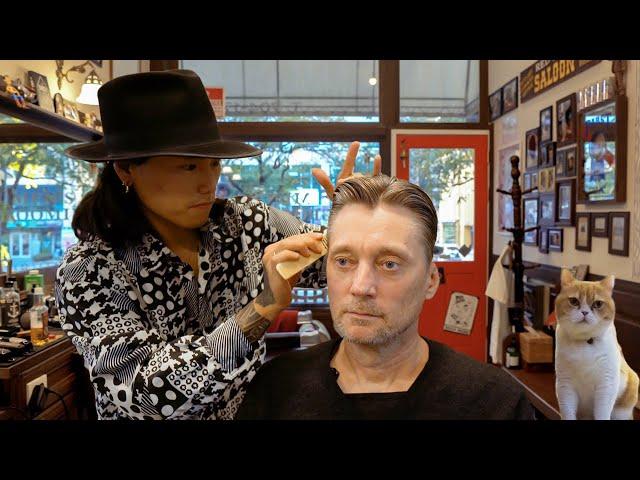  Relaxing Hair Wash & Hair Styled Two Ways At OKID Barbershop | Busan, South Korea