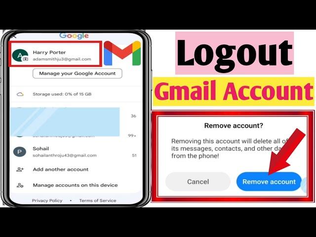 How to Logout Gmail Account From Android Phone