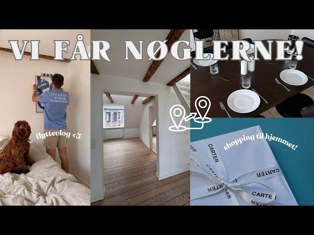 FLYTTEVLOG: får nøgler, pakker ud og hygger med venner