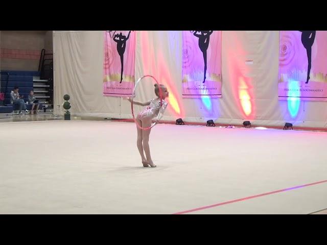 Hoop routine Level 6 Viktoria Bukareva 8 years Las Vegas rhythmic gymnastics competition