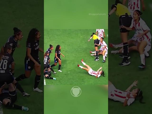  Crazy Moments in Women's football #shorts