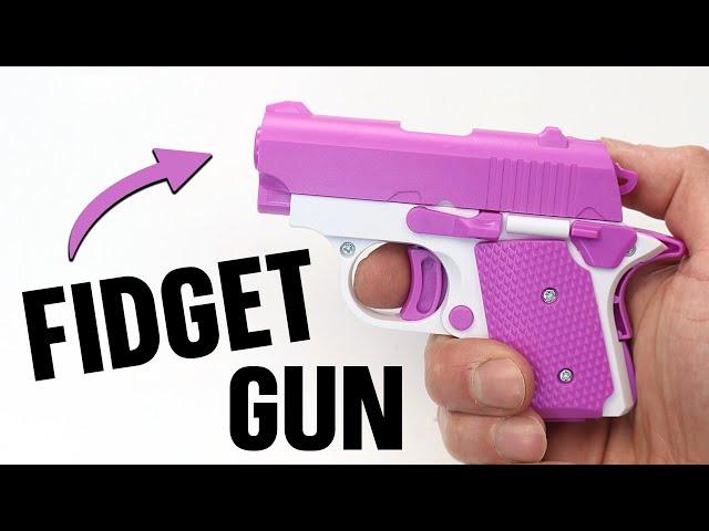 3D Printed Mini 1911 Gun Fidget Gun - Radish Gun - Fidget Toy - Jammed and How to Fix It Carrot Gun