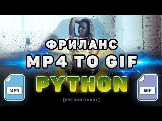 Практика Python | Выполняем заказ на фрилансе | Видео в GIF | mp4 to gif