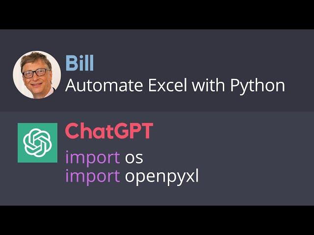 Automate Excel with ChatGPT (and Python)