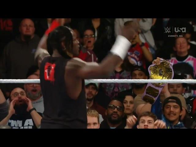 WWE RAW PETE DUNNE VS R TRUTH 12/21/24