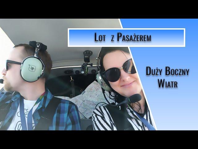 Lot z pasażerem, silny crosswind, [ATC AUDIO][60 FPS][FHD]