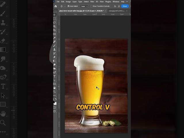 Glass Moisture Effect in Photoshop #shorts #photoshop