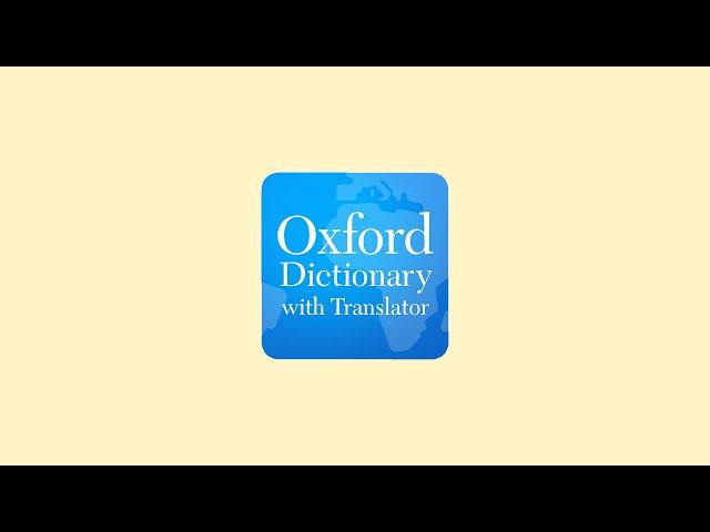 Enable Offline Data Oxford Dictionary & Translator Android