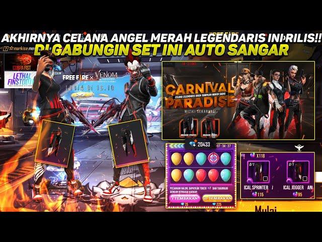 AKHIRNYA CELANA ANGEL MERAH LEGENDARIS INI RILIS!! DI GABUNGIN SET INI AUTO SANGAR