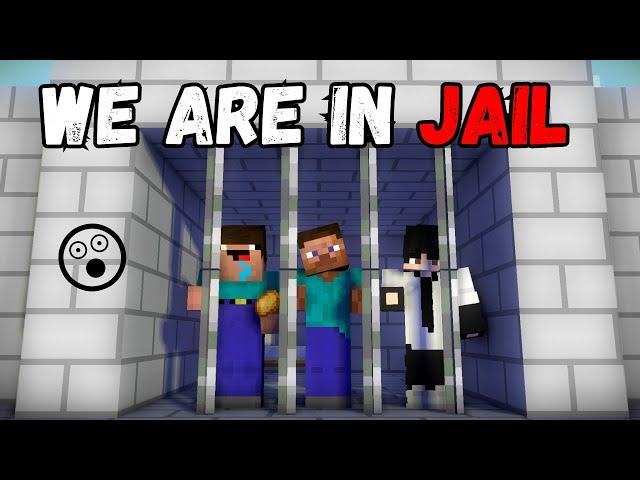 WE ARE IN JAIL !! MINECRAFT PRISON ESCAPE !!