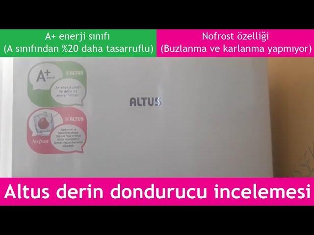 Altus Al 709 e derin dondurucu incelemesi