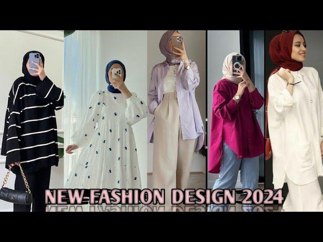 New Top Design Girls 2024 | Muslim Girls Outfits ideas 2024 | New Hijab Style Dresses 2024