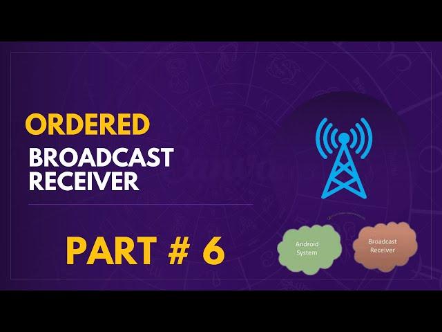 ORDERED BROADCAST RECEIVER | ANDROID BROADCAST RECEIVER -6 | ANDROID STUDIO TUTORIAL