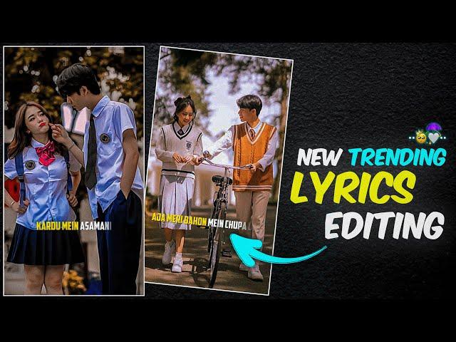 Kahan Chala Miss Sitaron Mein Lyrics Video Editing | Instagram Trending Reels Editing 