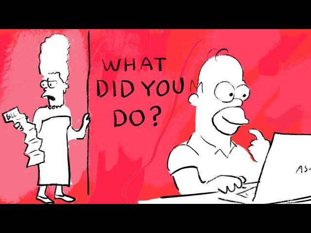 Homer Simpson gets Red Pilled - CUMTOWN ANIMATED