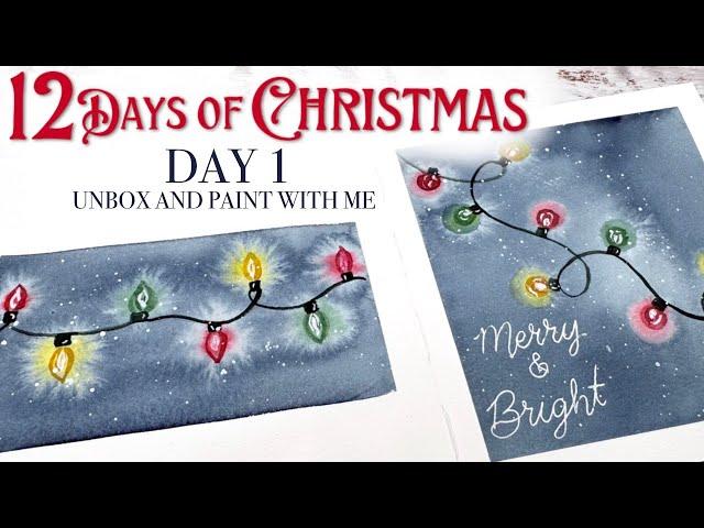 12 Days Of Christmas Unboxing & Paint With Me! DAY 1!