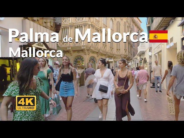 Palma de Mallorca Walking Tour 4K Majorca Spain 