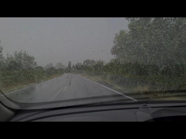 Hydrophobic Windshield Glass Test On Rain