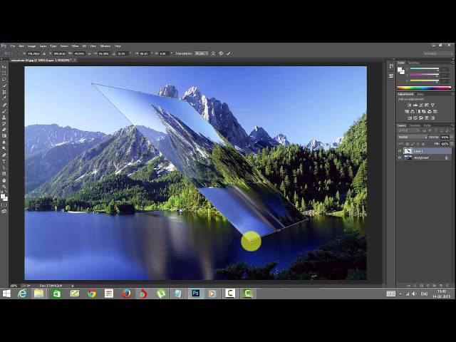Photoshop Essentials - Transform images - Useful options skewing, rotating, distort and perspective